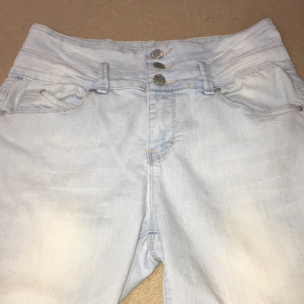 White blue jeans